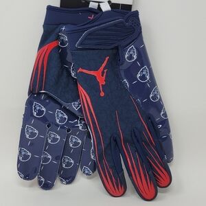 Jordan Fly Lock NCAA Howard University Bisons PE Football Gloves Mens Sz XXL New
